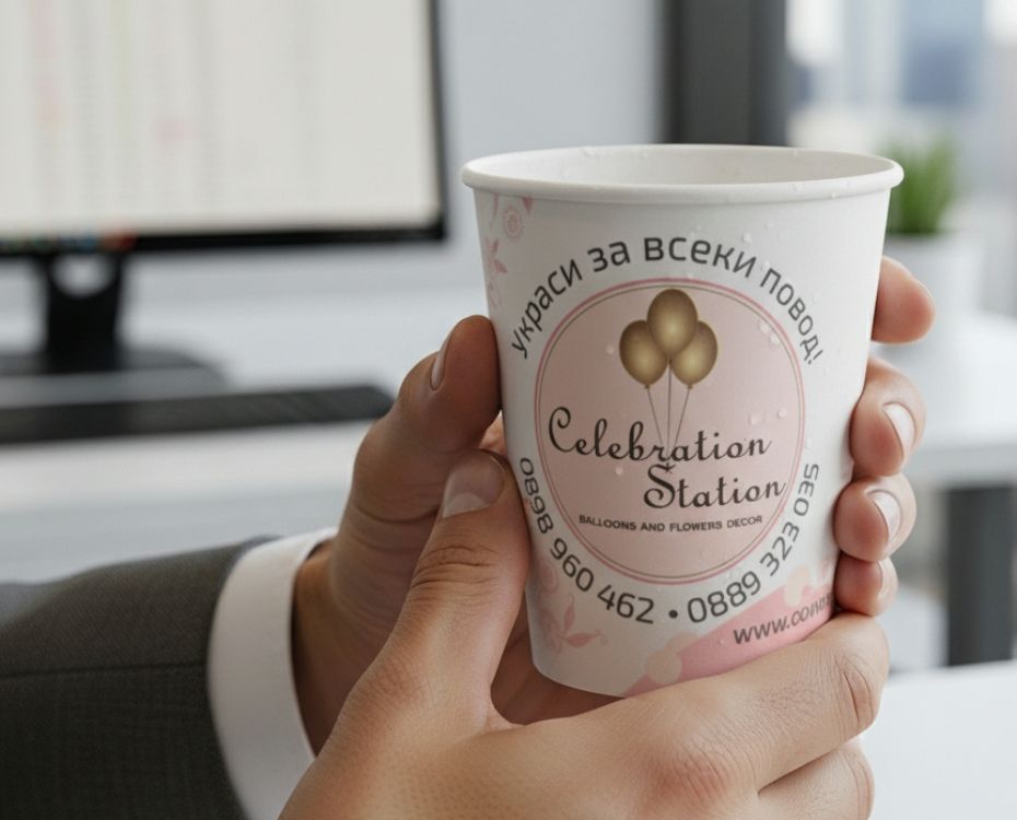 Как кафените чаши се превръщат в рекламни билборди?